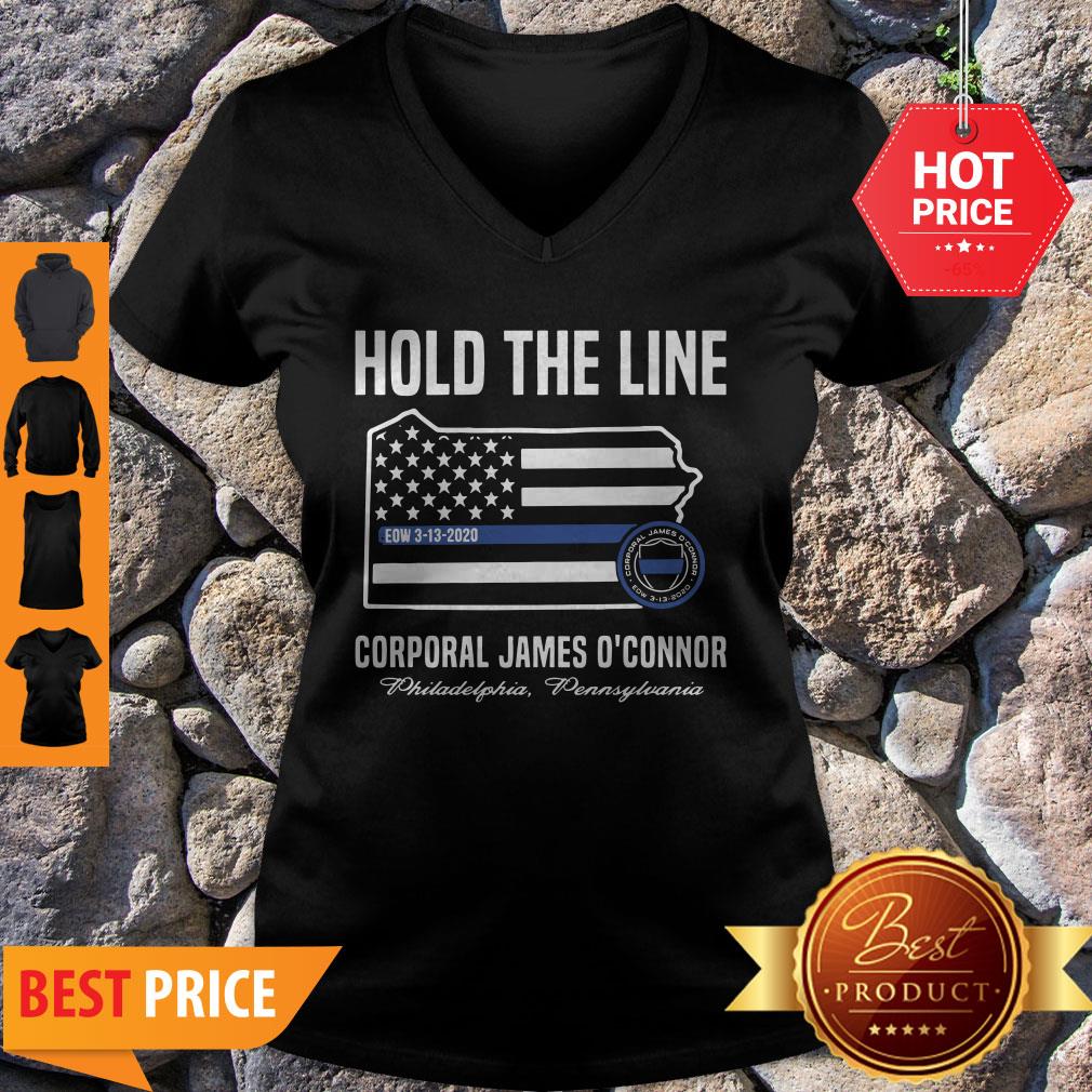 Thin Blue Line Flag Hold The Line Corporal James O’connor Shirt