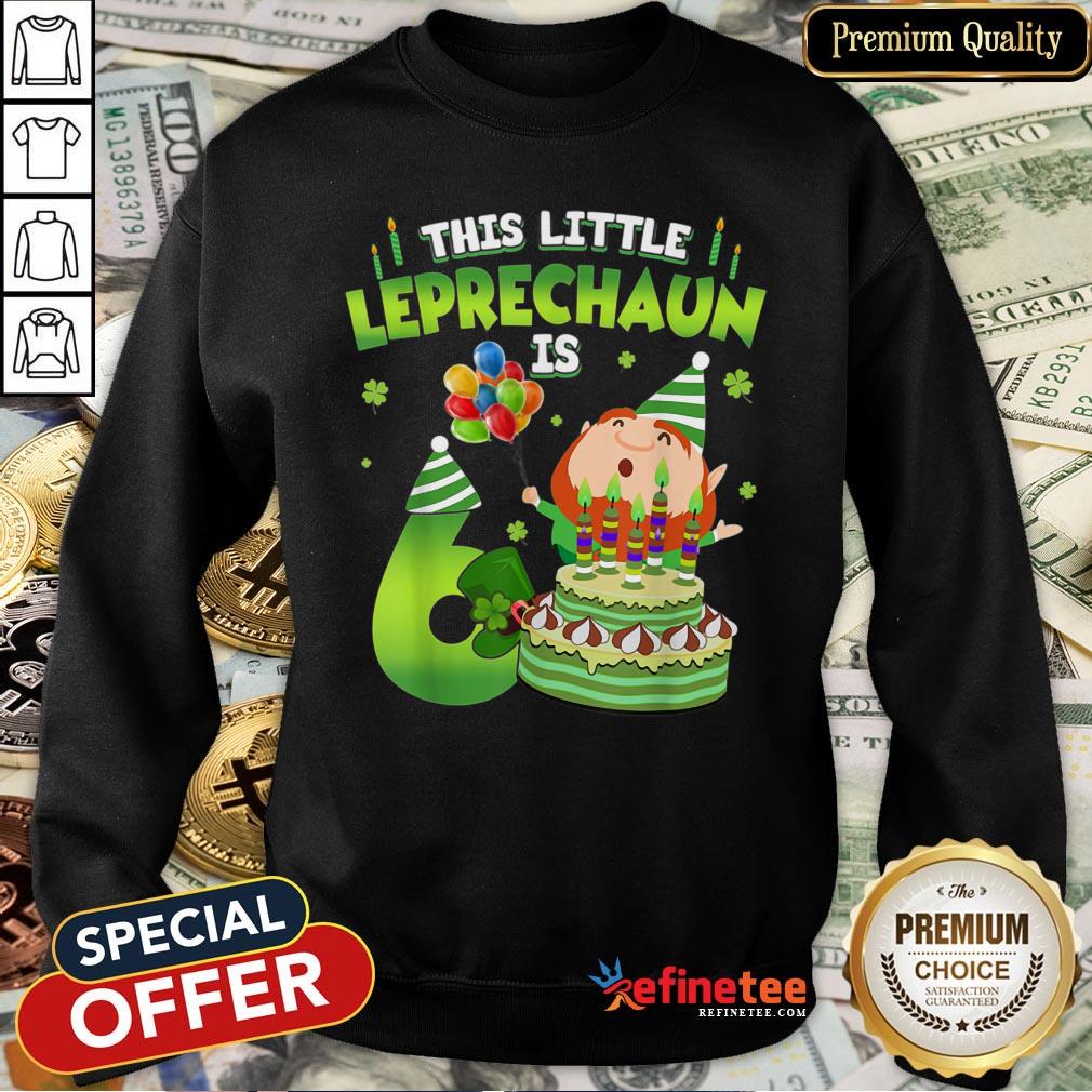 This Leprechaun Is 6 Year Old Birthday St Patricks Day Shirt