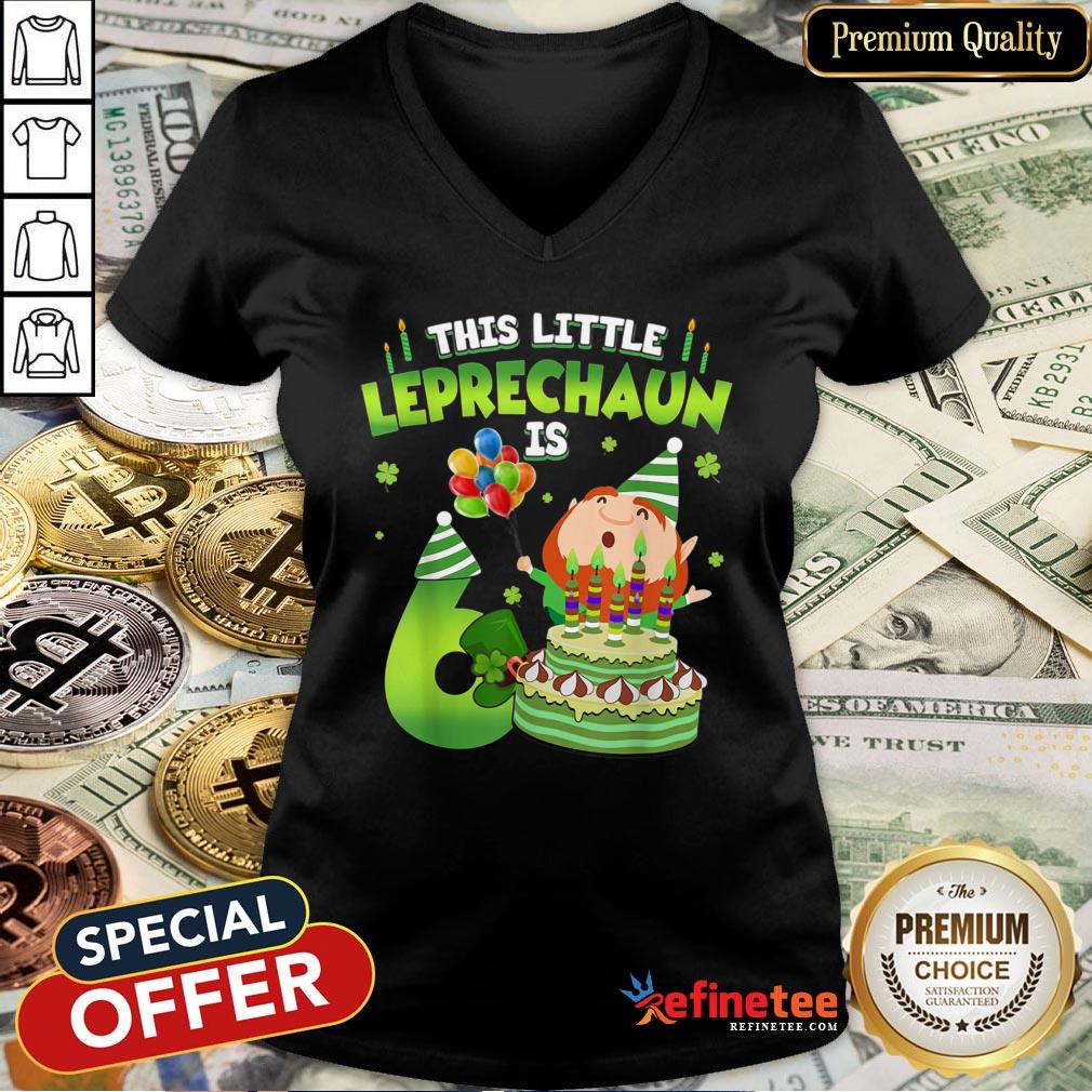 This Leprechaun Is 6 Year Old Birthday St Patricks Day Shirt
