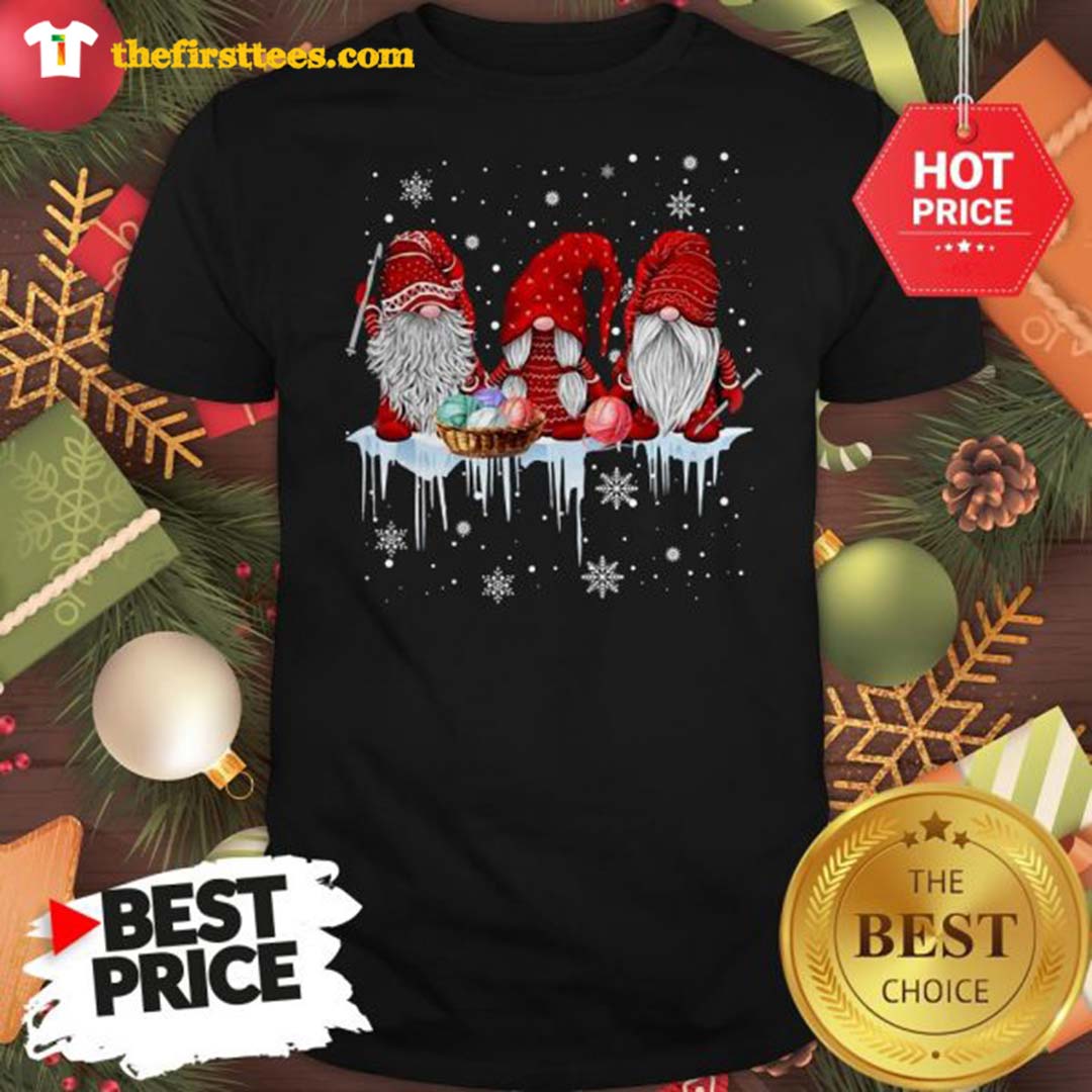 Three Gnomes Small In Red Costume Christmas Wonderful Shirt