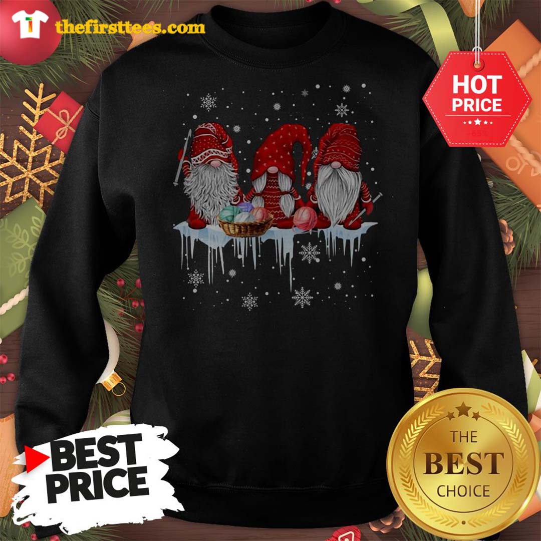 Three Gnomes Small In Red Costume Christmas Wonderful Shirt