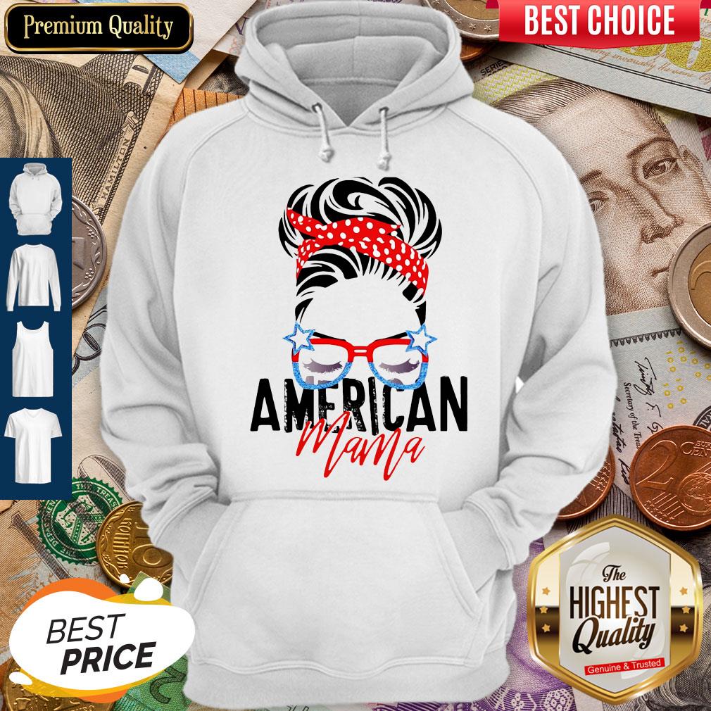 Top American Mama American Flag Veteran Independence Day Shirt