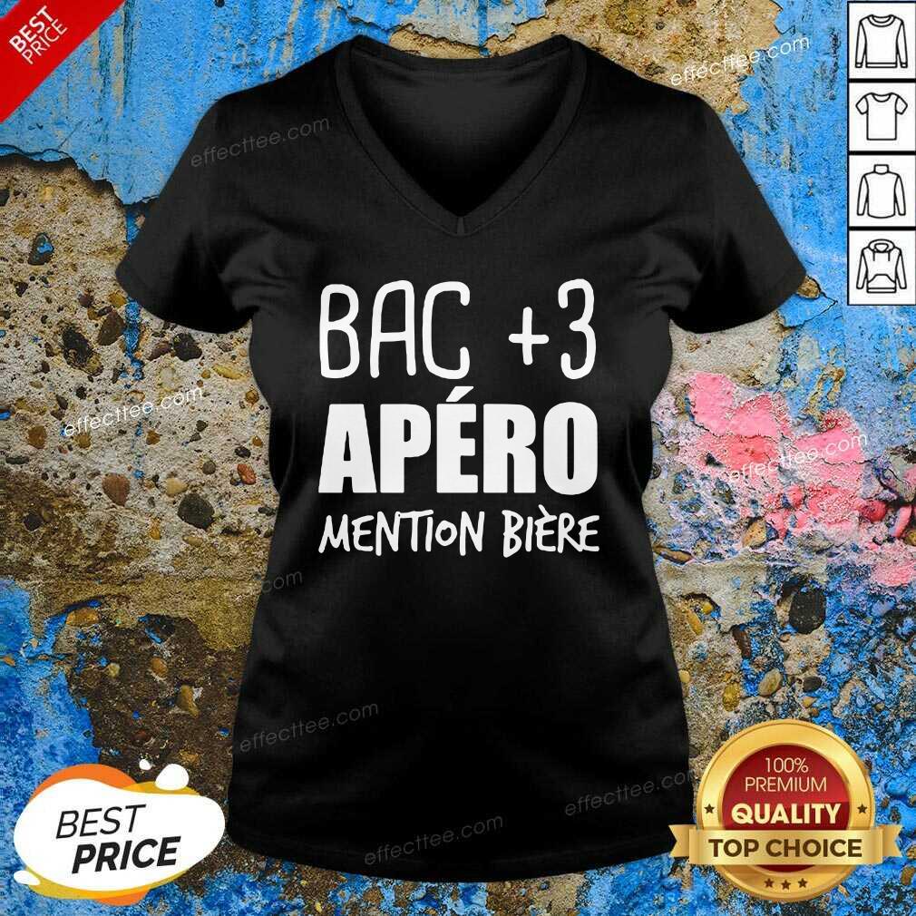 Top Bac +3 Apero Mention Biere T-Shirt