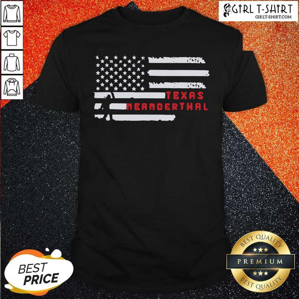 Top Bigfoot American Flag Texas Neanderthals 2021 Shirt
