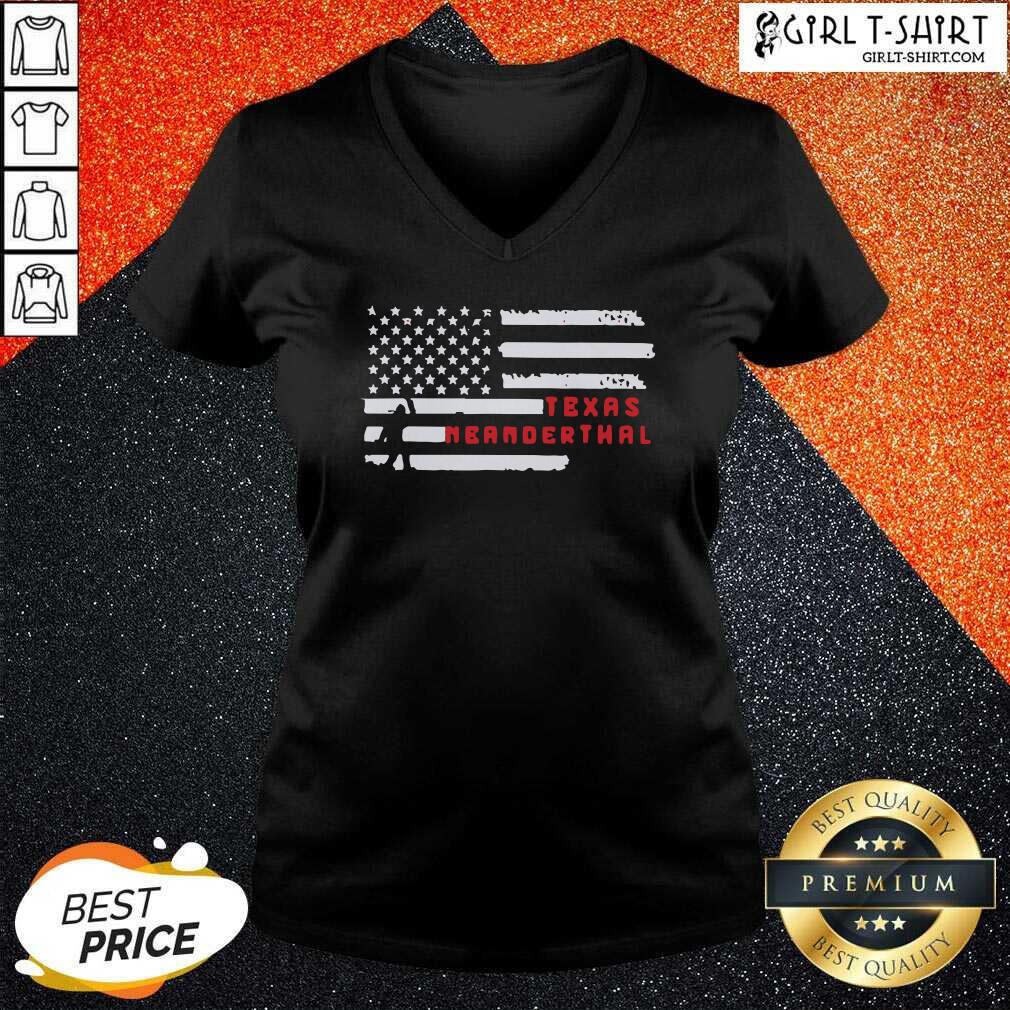 Top Bigfoot American Flag Texas Neanderthals 2021 Shirt