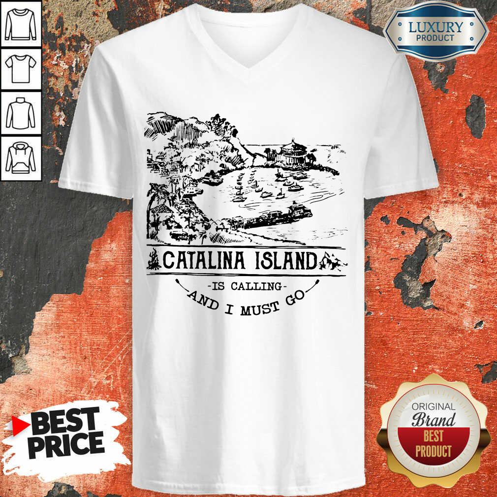 Top Camping2801 Catalina Island Is Calling And I Must Go Shirt