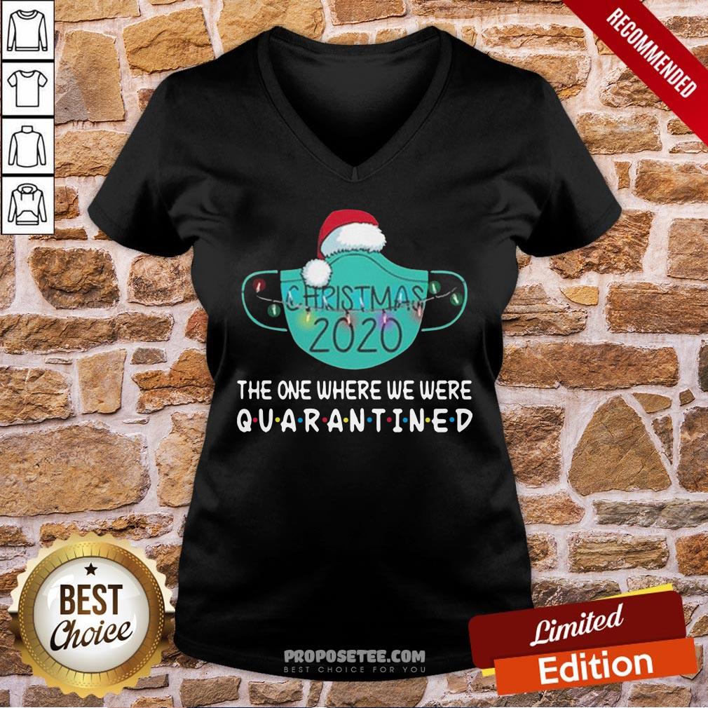 Top Christmas 2020 The One Where We Were Quarantined Shirt
