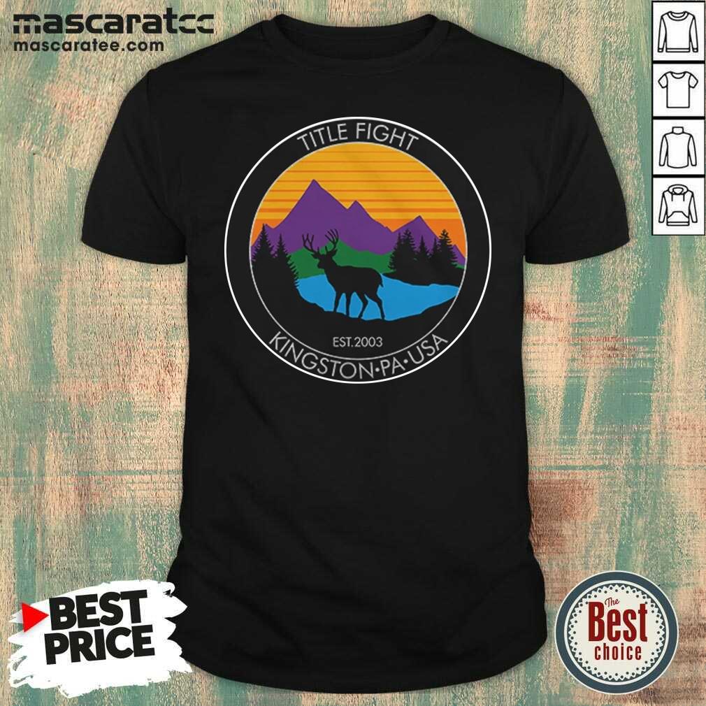 Top Cold Cuts Merch Title Fight Deer Shirt