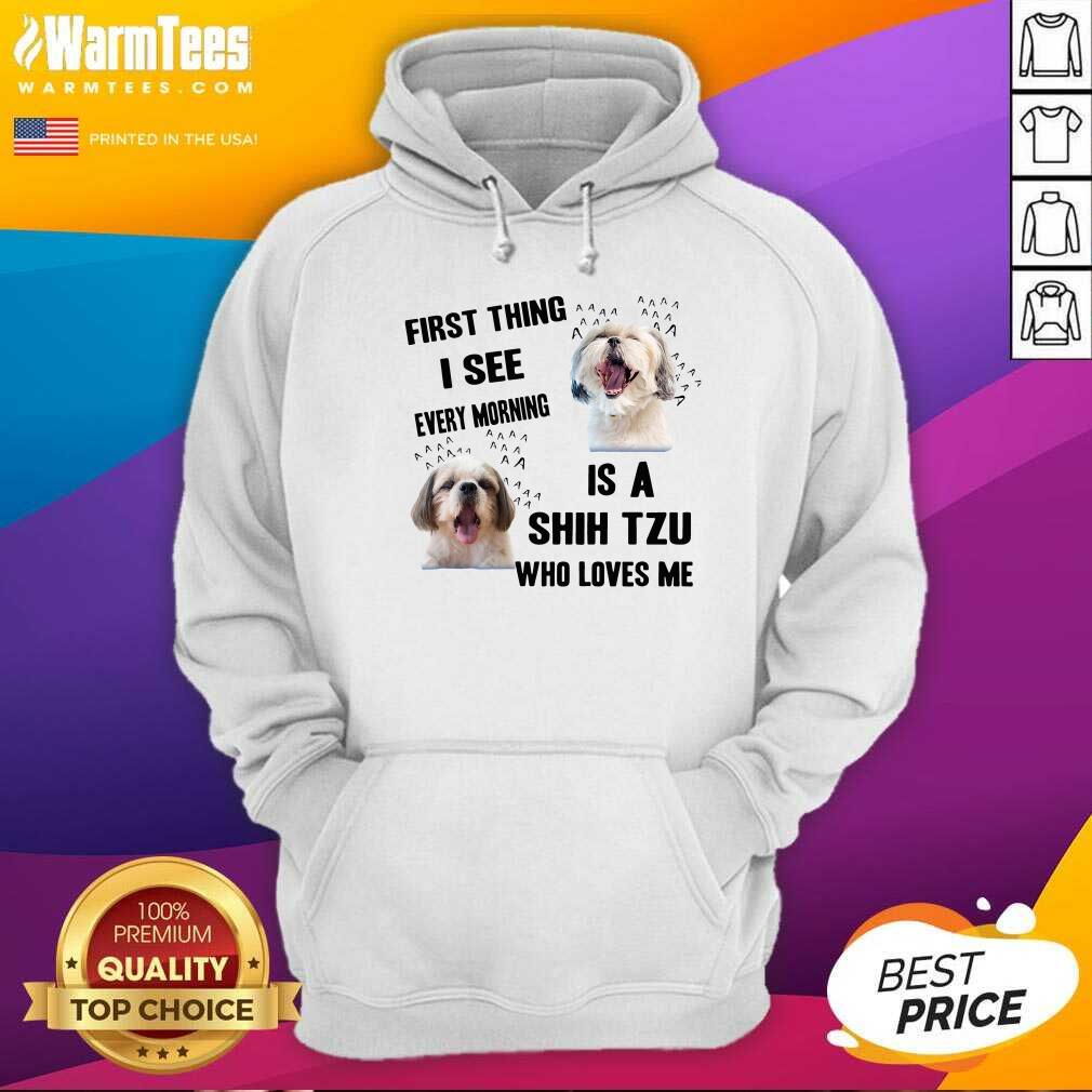 Top Dog First Thing I See Every Morning Is A Weimaraner Who Loves Me Shirt