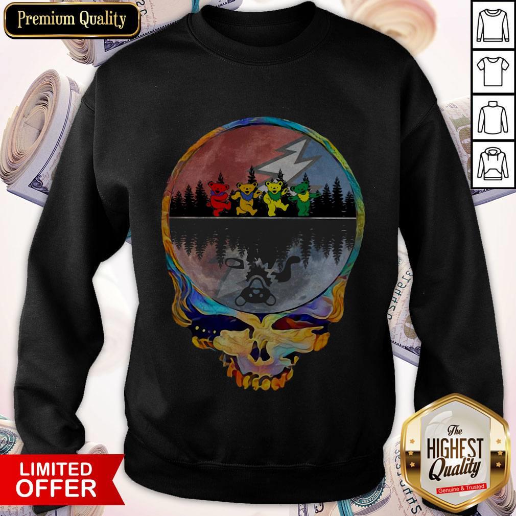 Top Grateful Dead Dad Dancing Bear In Head Shirt