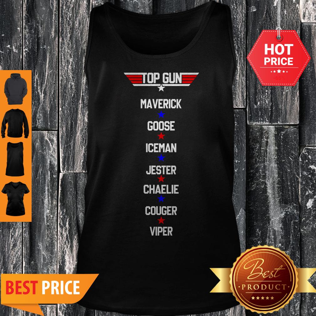 Top Gun Maverick Goose Iceman Jester Charlie Couger Viper Shirt