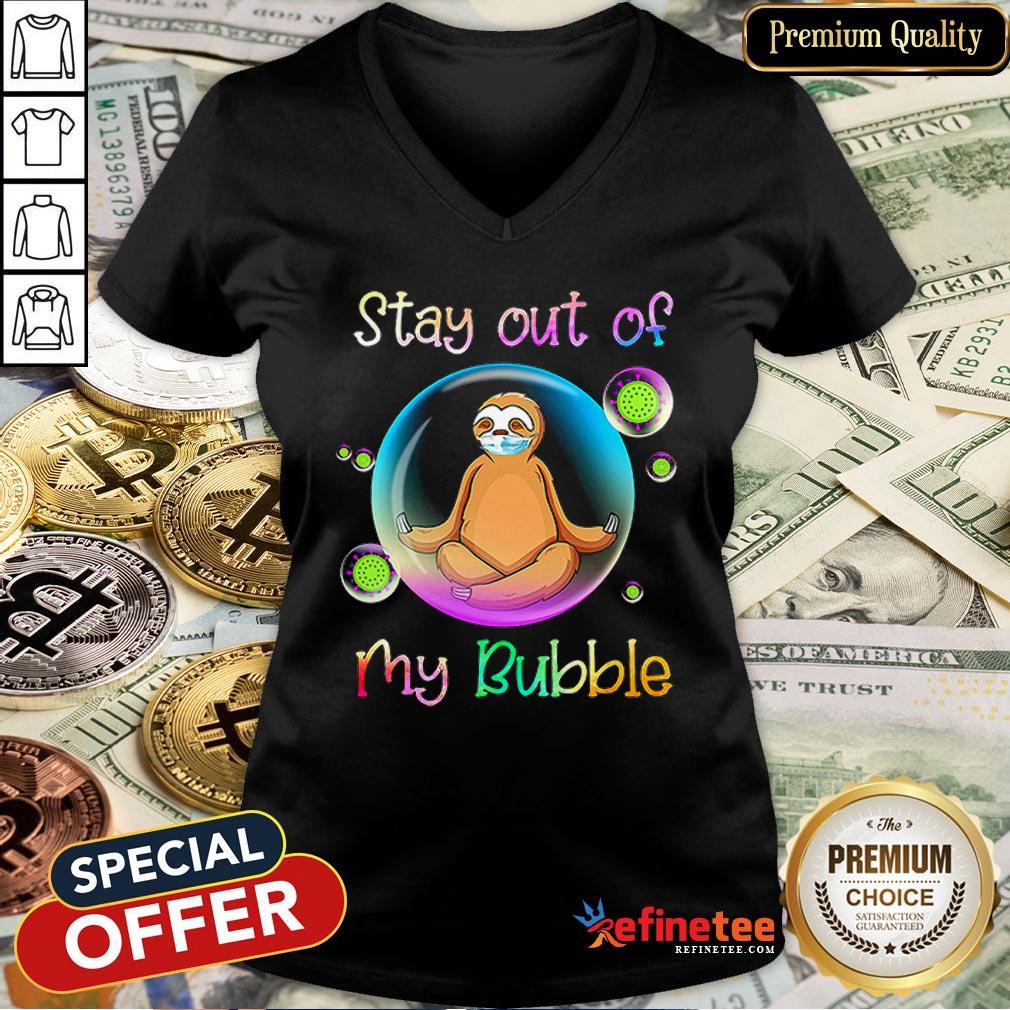 Top Hedgehog Wear Medical Mask Stay Out Of My Bubble Coronavirus Shirt