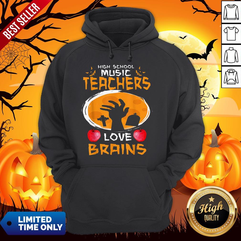 Top High School Music Teachers Love Brains Halloween Gift Shirt