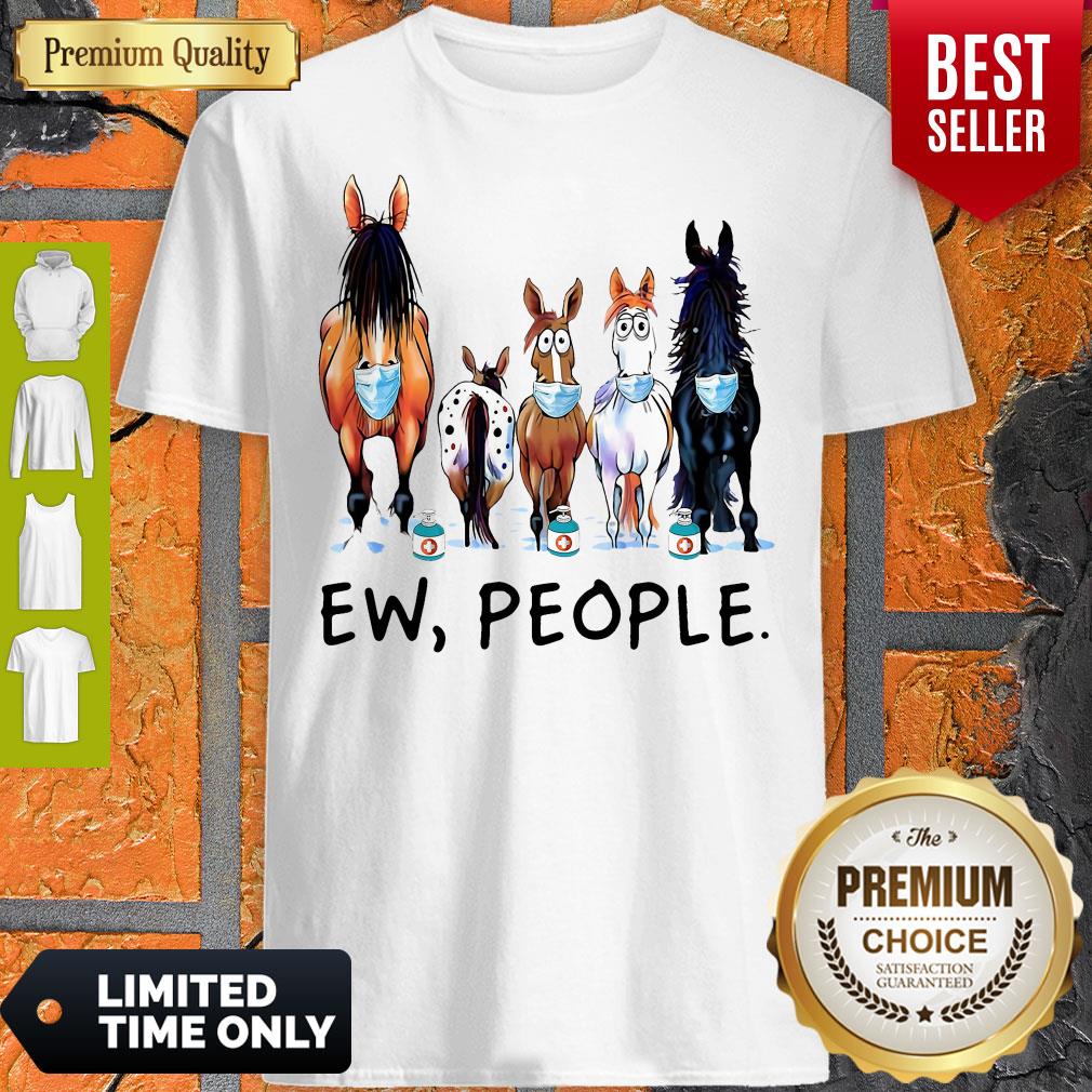 Top Horse Face Mask Ew People Shirt