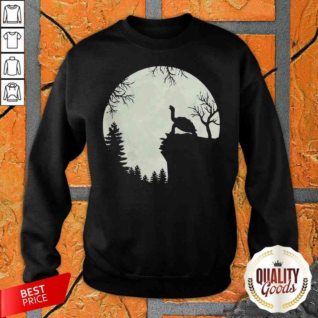 Top Howling Turtle The Moon Shirt