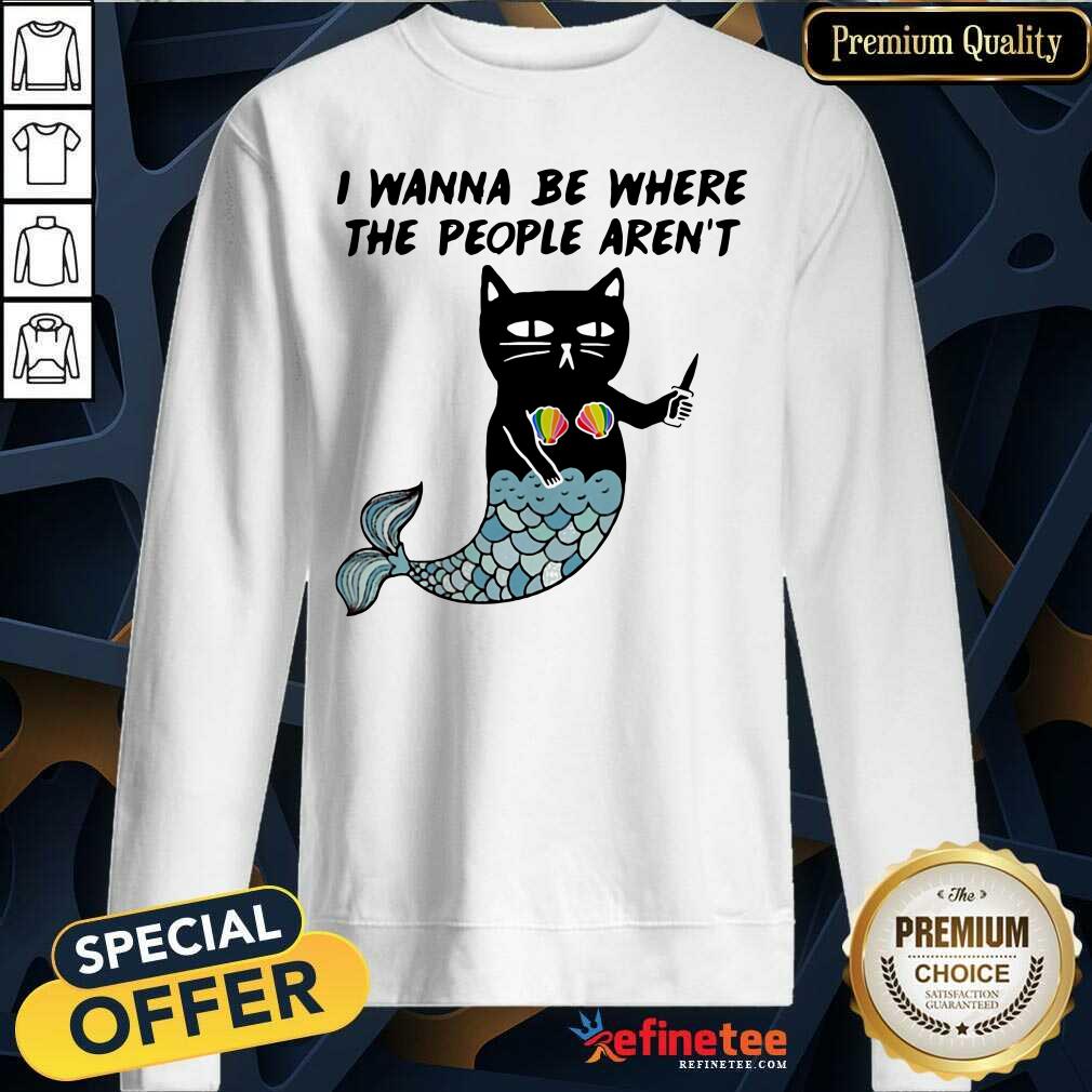 Top I Wanna Be Where The People Aren’t Cat Fish Shirt