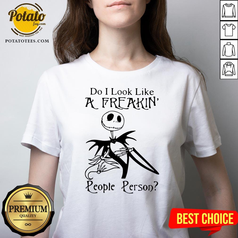 Top Jack Skellington Do I Look Like A Freaking People Person Shirt