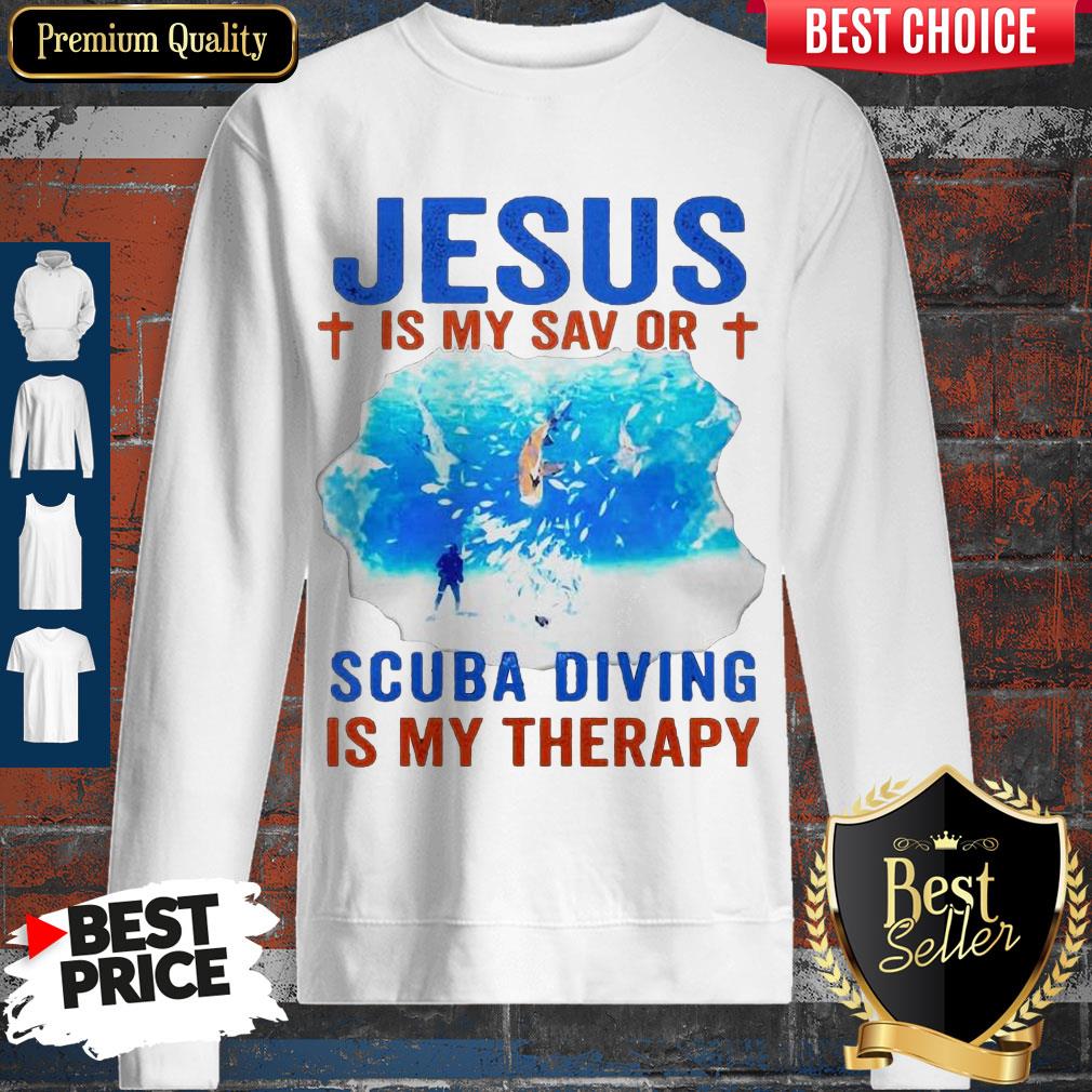 top-jesus-is-my-savior-scuba-diving-is-my-therapy-sweatshirt.jpg