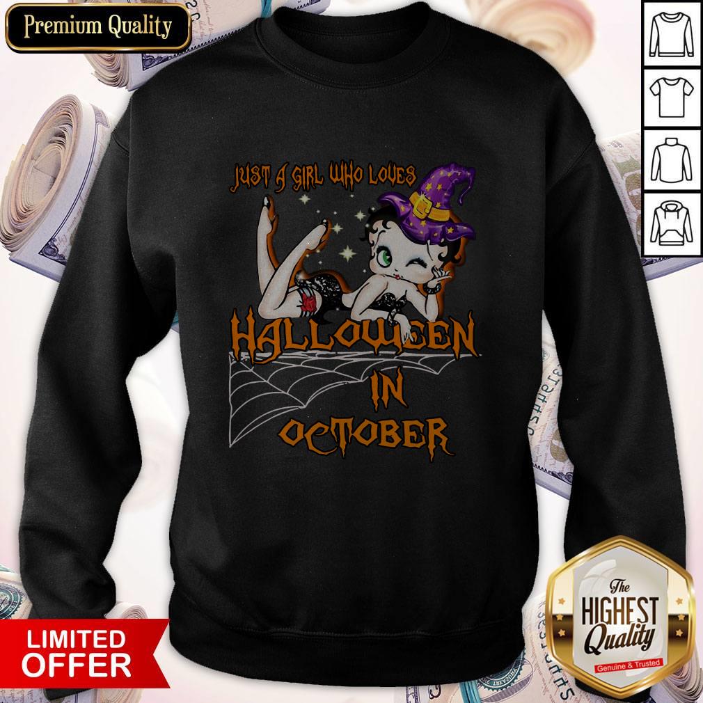 Top Just A Girl Who Loves Halloween In October Shirt