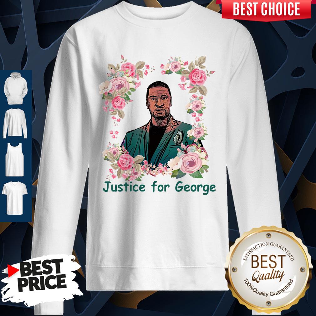 Top Justice For George Floyd Floral I Can’t Breathe Shirt