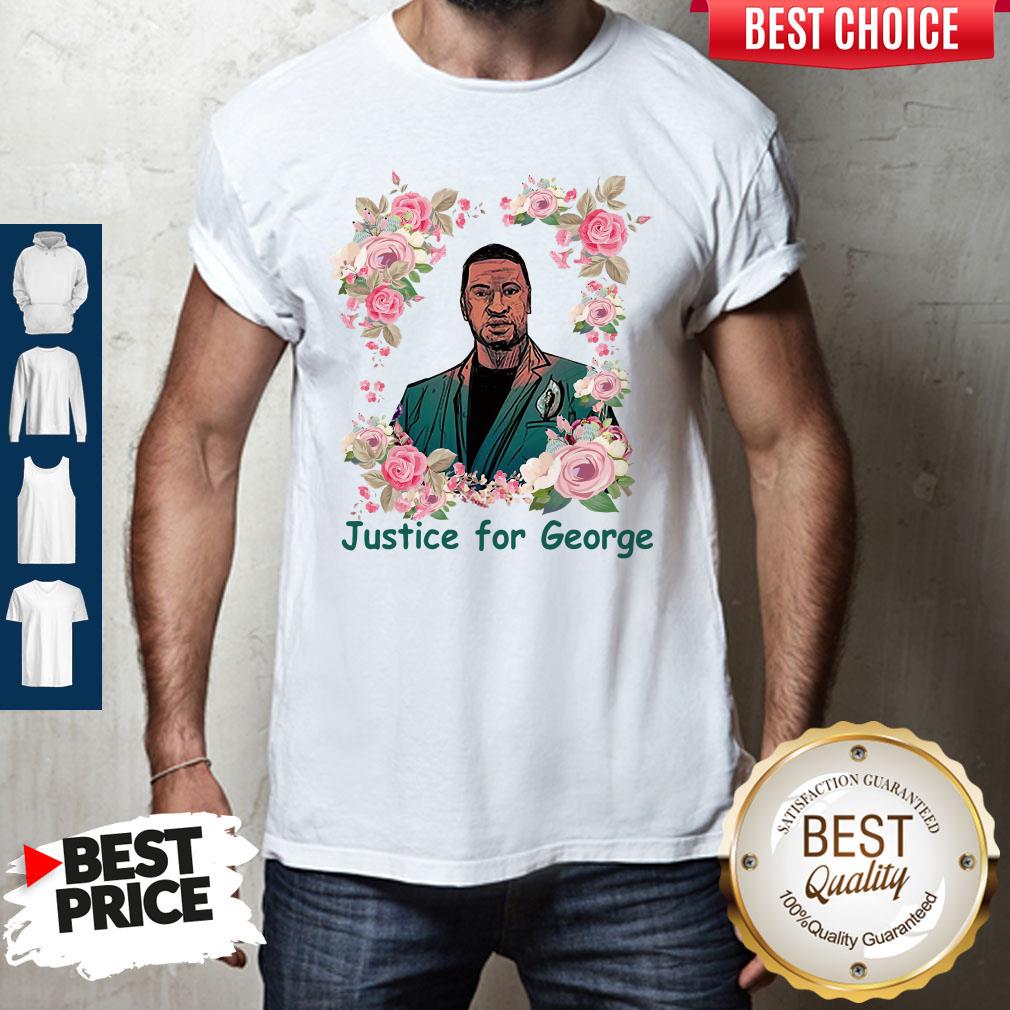 Top Justice For George Floyd Floral I Can’t Breathe Shirt