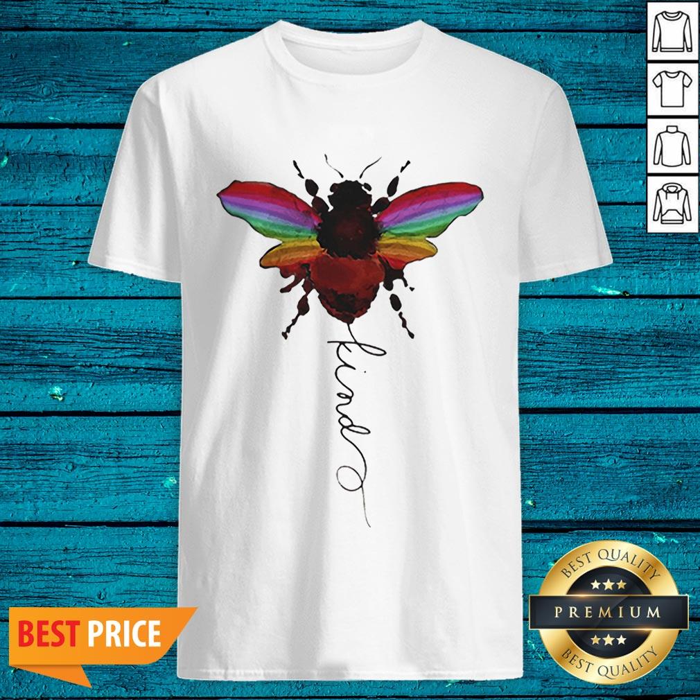 Top Lgbt Bee Kind White Shirt