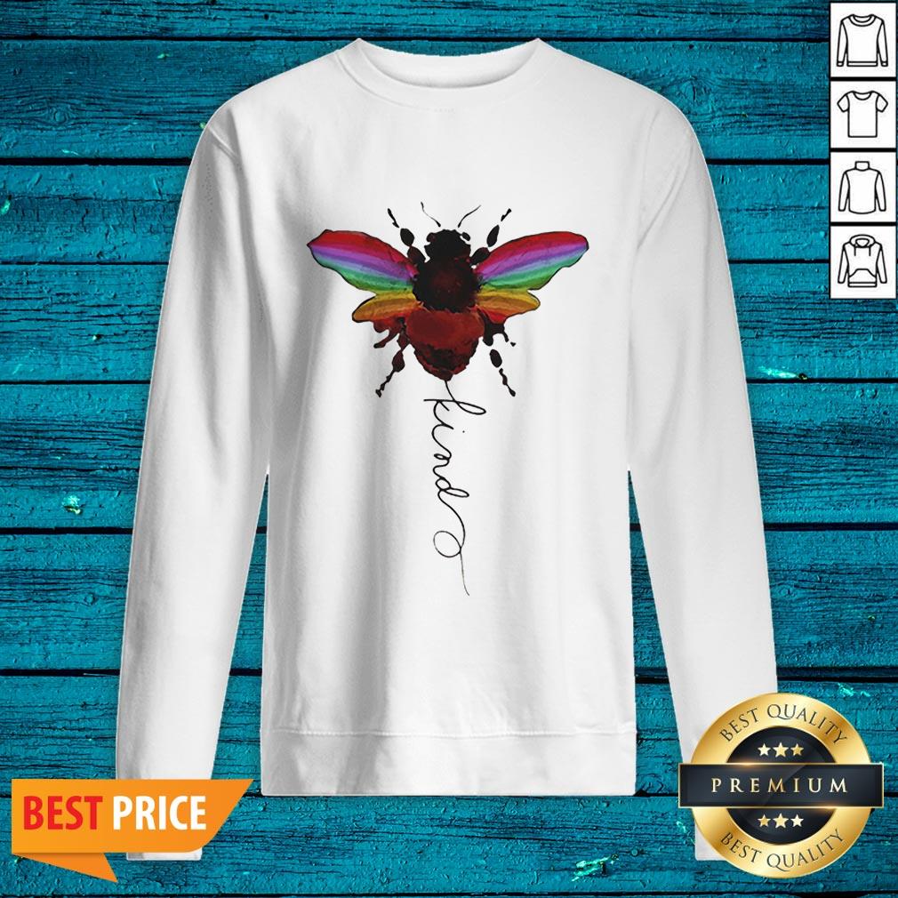 Top Lgbt Bee Kind White Shirt