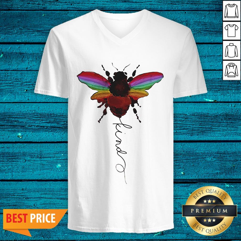 Top Lgbt Bee Kind White Shirt