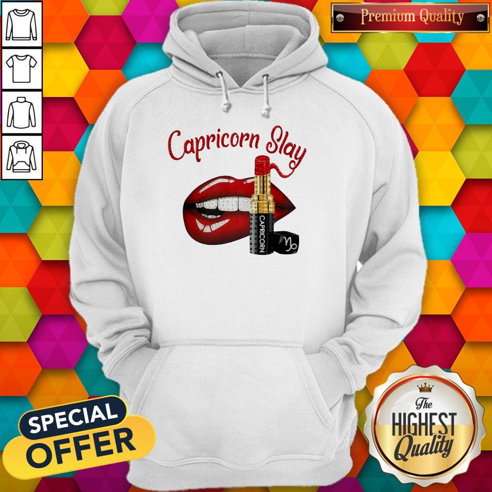 Top Lip And Lipstick Capricorn Slay Shirt