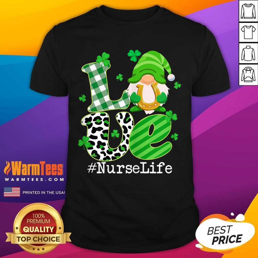 Top Love Lucky Nurse Life St Patricks Day Shirt