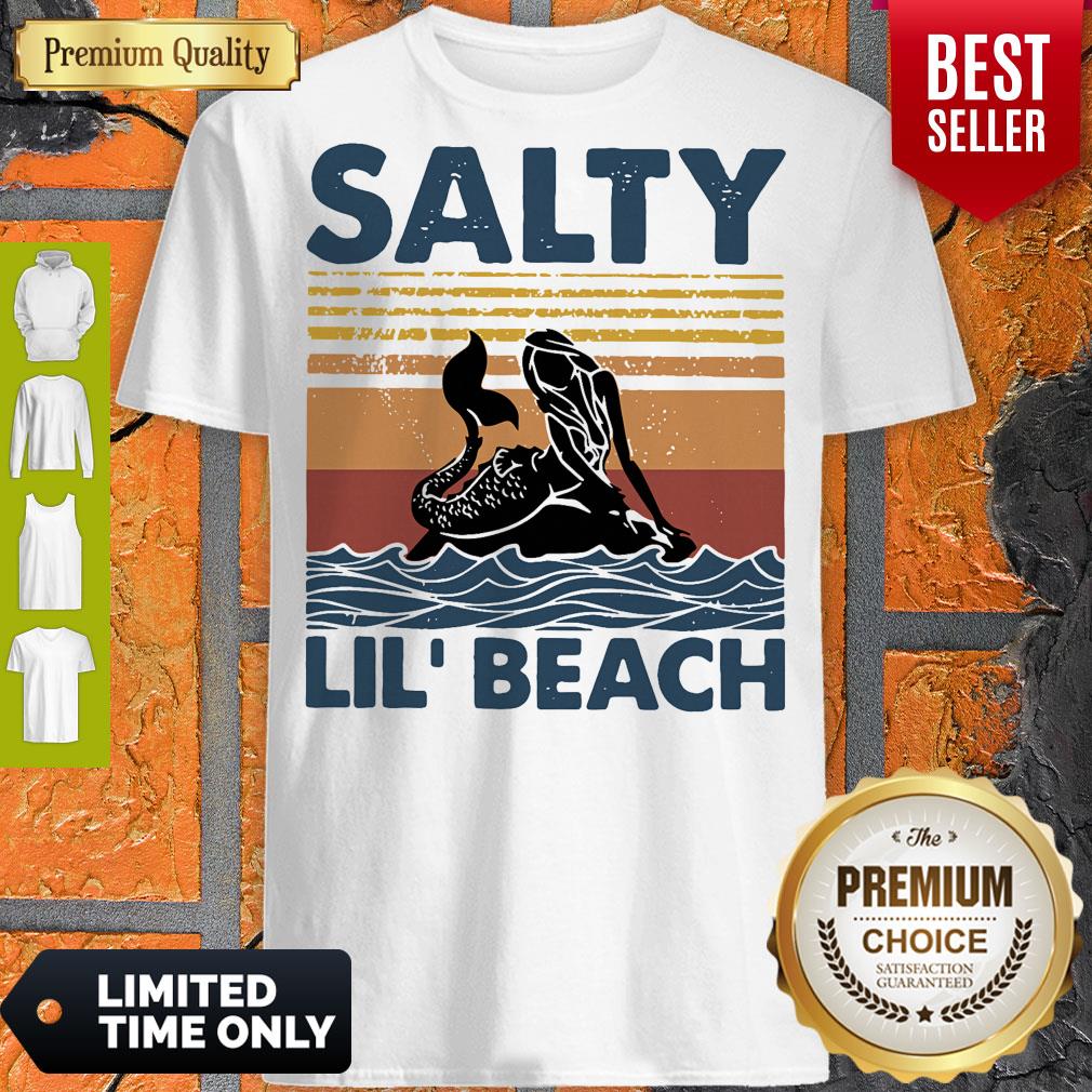 Top Mermaid Salty Lil’ Beach Vintage Shirt
