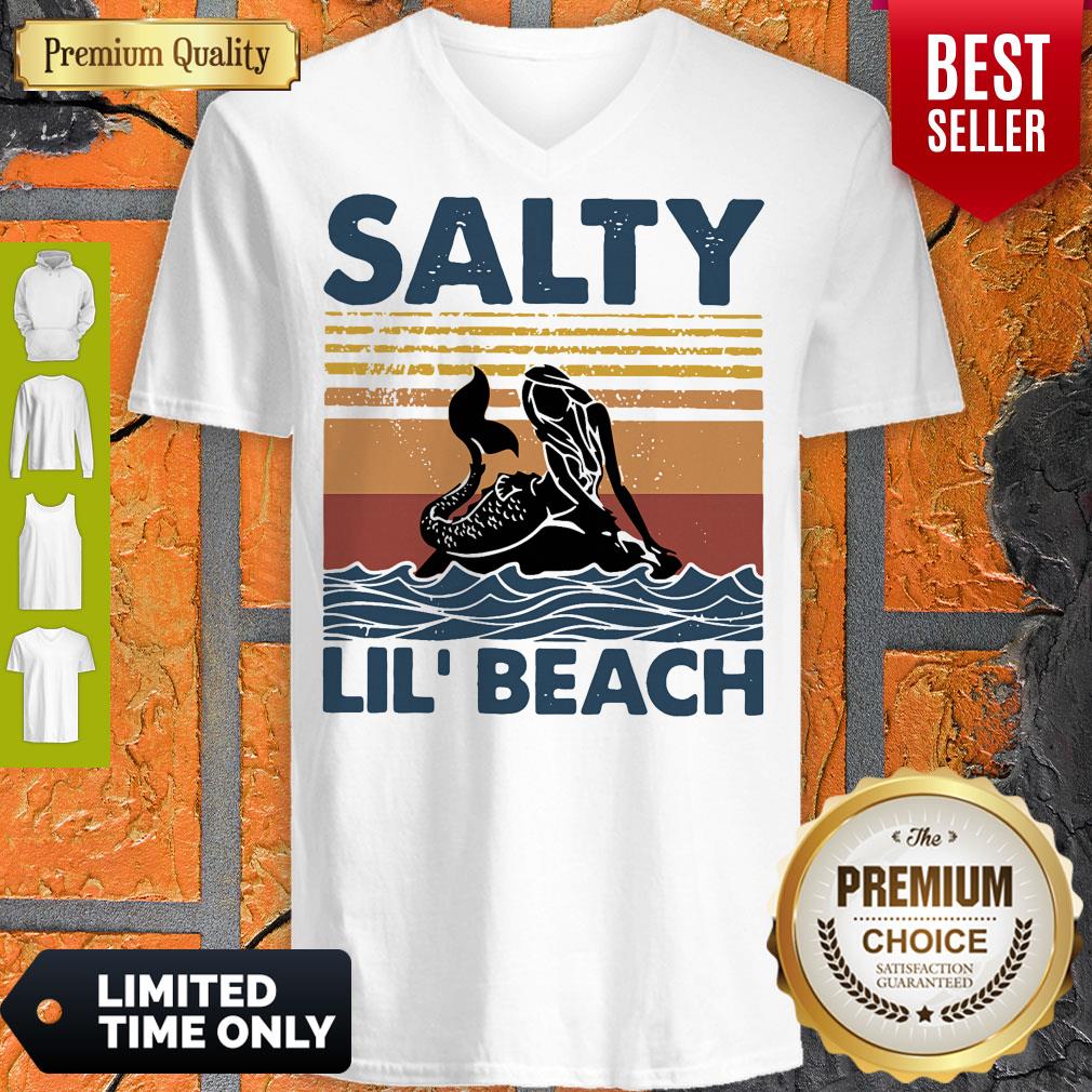Top Mermaid Salty Lil’ Beach Vintage Shirt