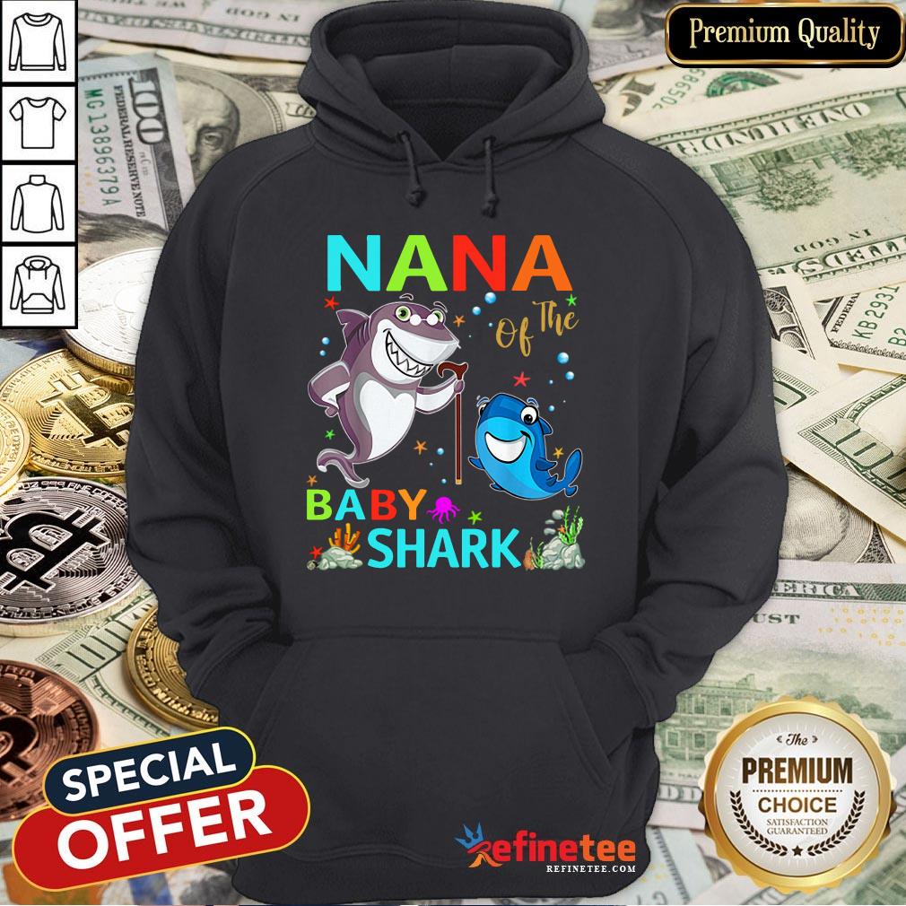 Top Nana Of The Baby Shark Birthday Nana Shark Mother’s Day Shirt