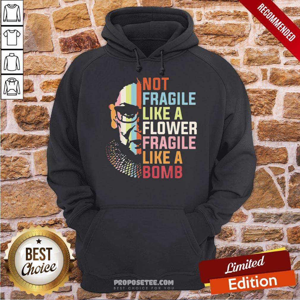 Top Not Fragile Like A Flower But A Bomb Ruth Bader Rbg Feminist Shirt