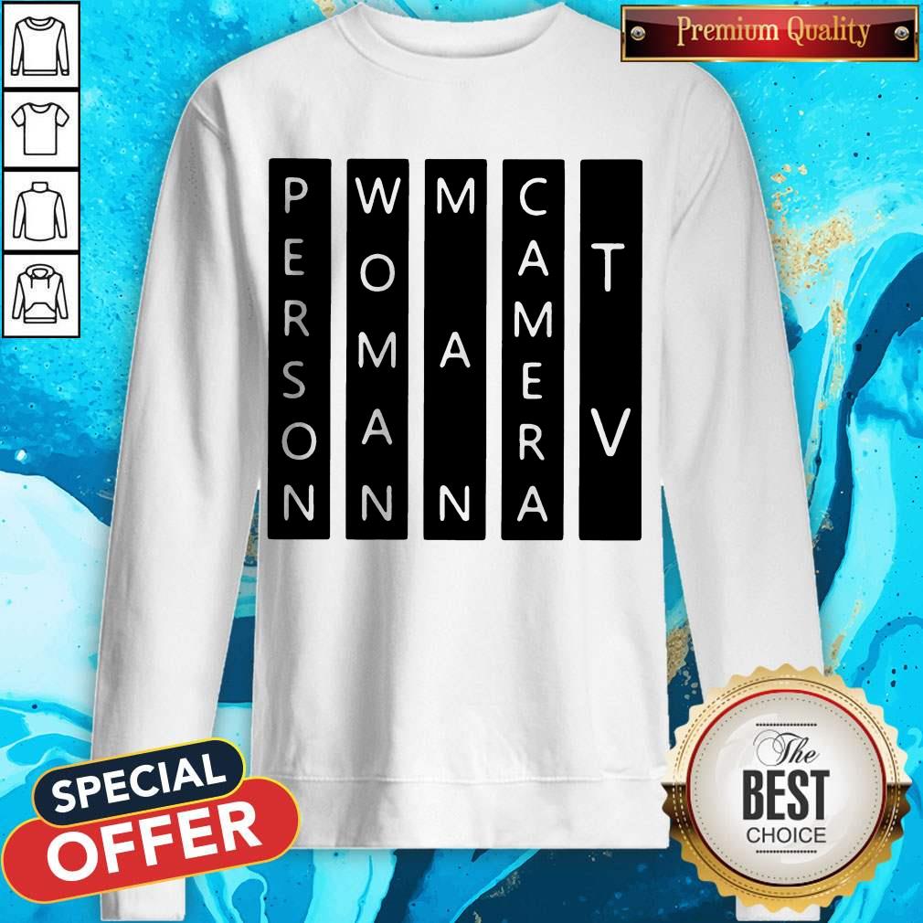 Top Person Woman Man Camera TV Light Color White Shirt