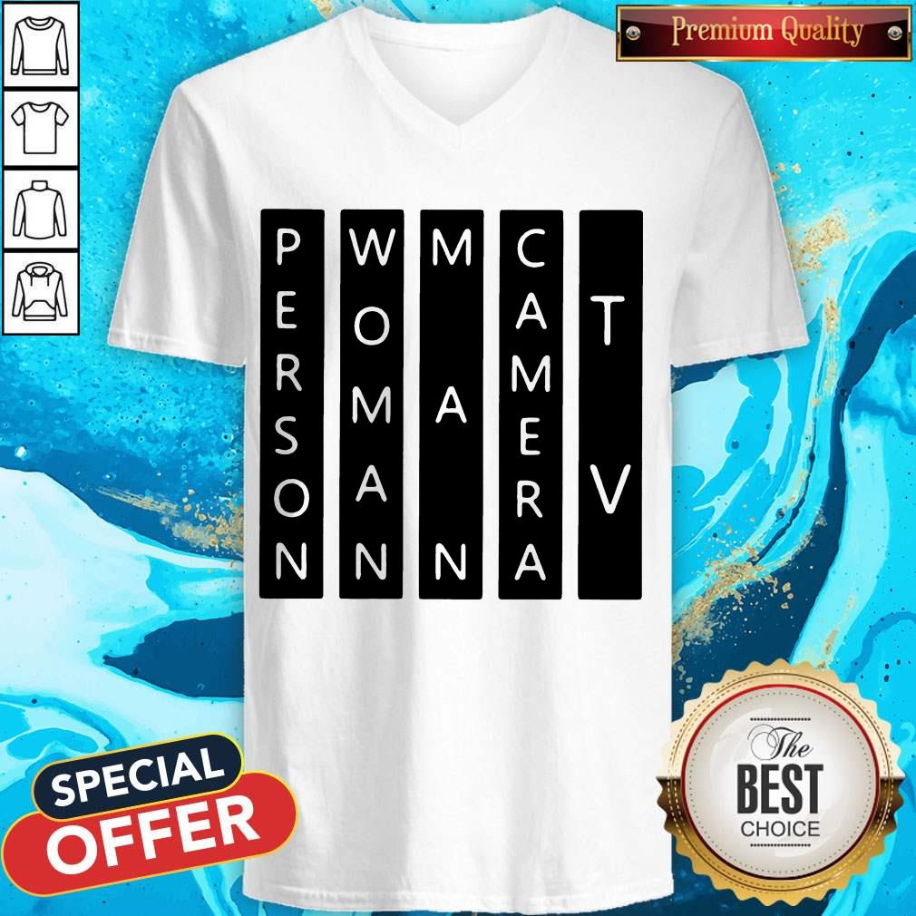 Top Person Woman Man Camera TV Light Color White Shirt