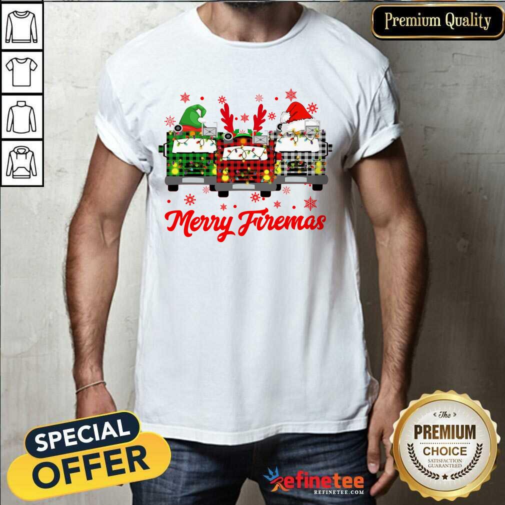 Top Plaid Vehicle Merry Christmas Shirt
