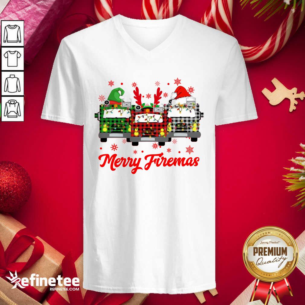 Top Plaid Vehicle Merry Christmas Shirt