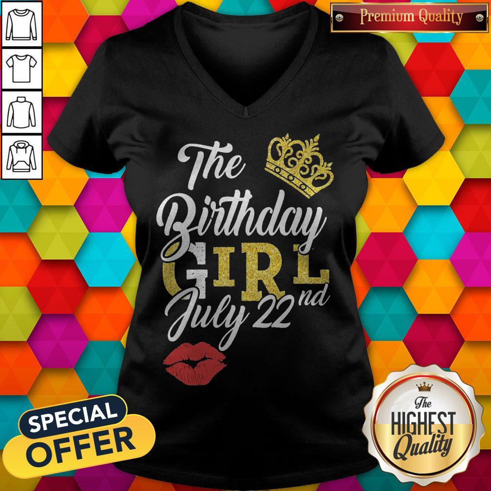 Top Queen Lip The Birthday Girl July 22nd Diamond Shirt