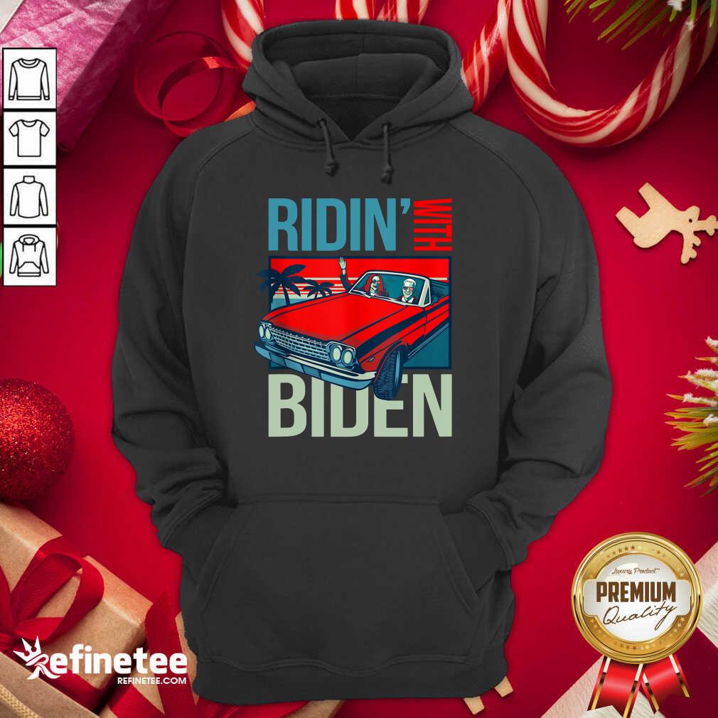 Top Riding With Biden Kamala Harris Joe Biden Vintage Retro Car Shirt