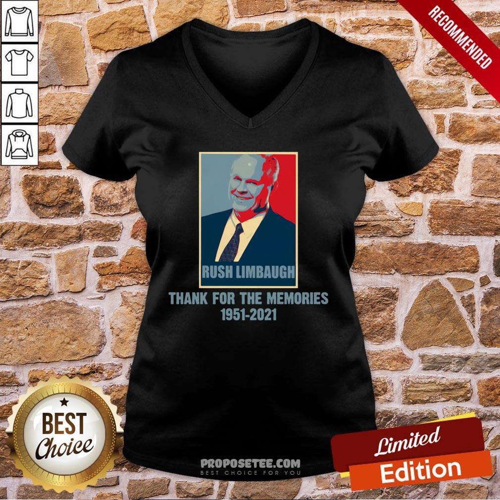 Top Rip Rush Limbaugh Thanks For The Memories 1951 2021 Obama Style Shirt