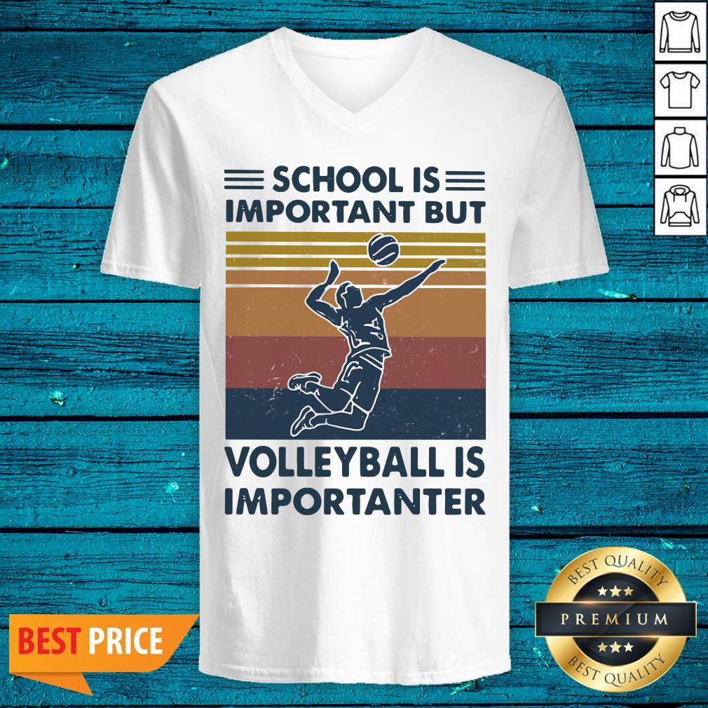 Top School Important Volleyball Importanter Vintage Shirt