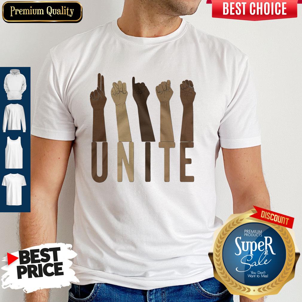Top Sign Language Unite Shirt