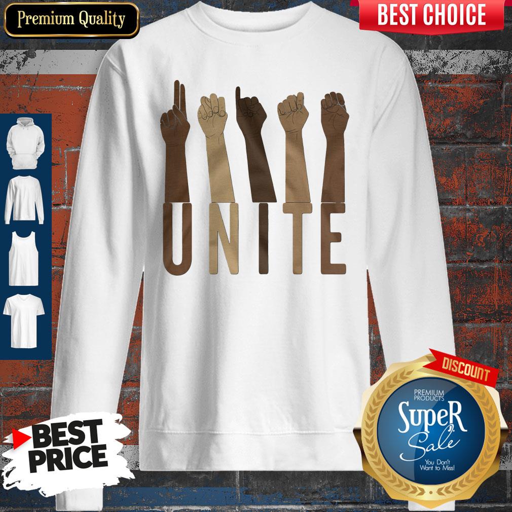 Top Sign Language Unite Shirt