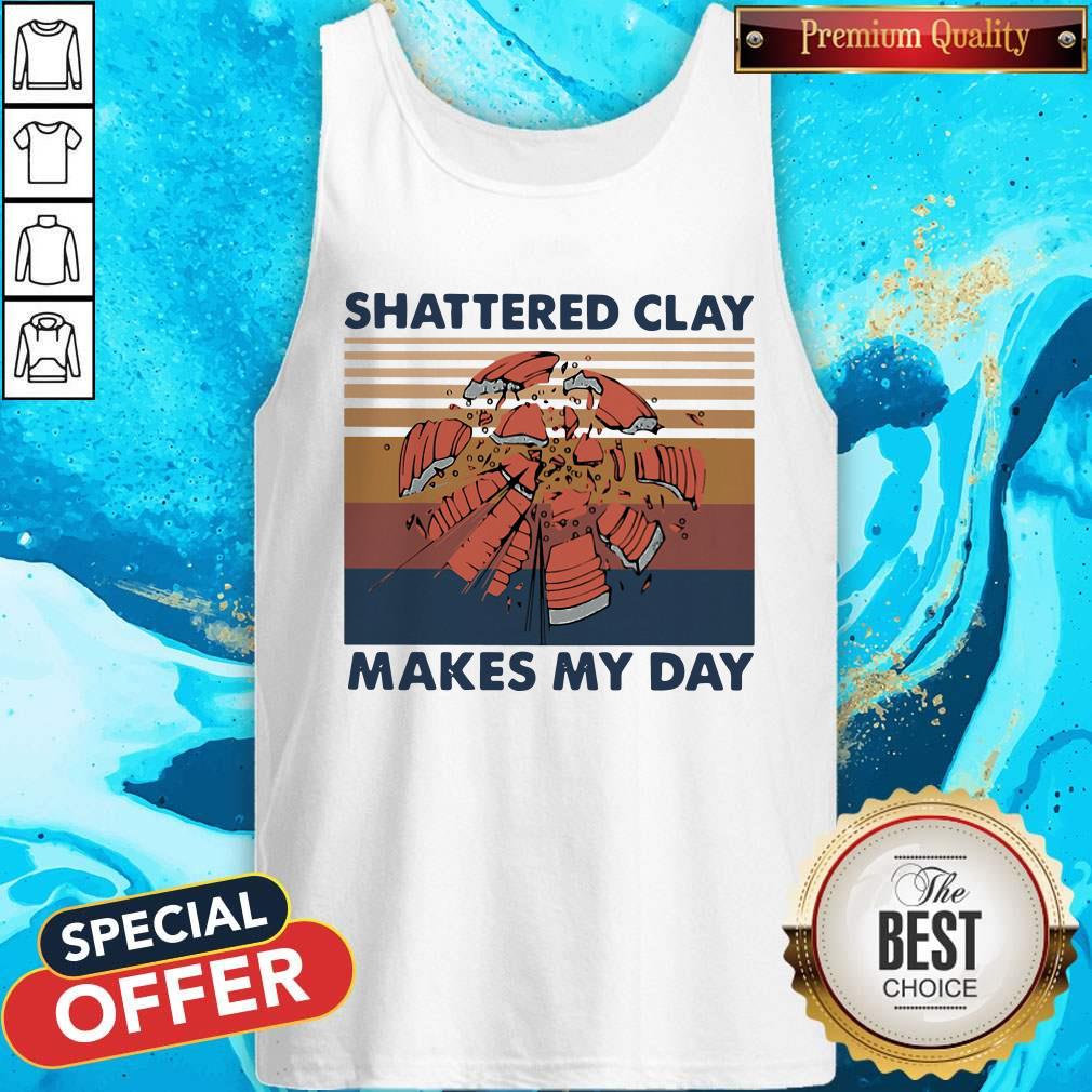 Top Skeet Shooting Shattered Clay Makes My Day Vintage Retro Shirt