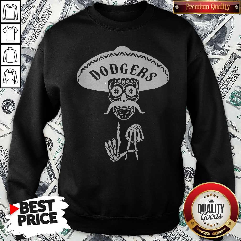 Top Skull Los Angeles Dodgers Shirt