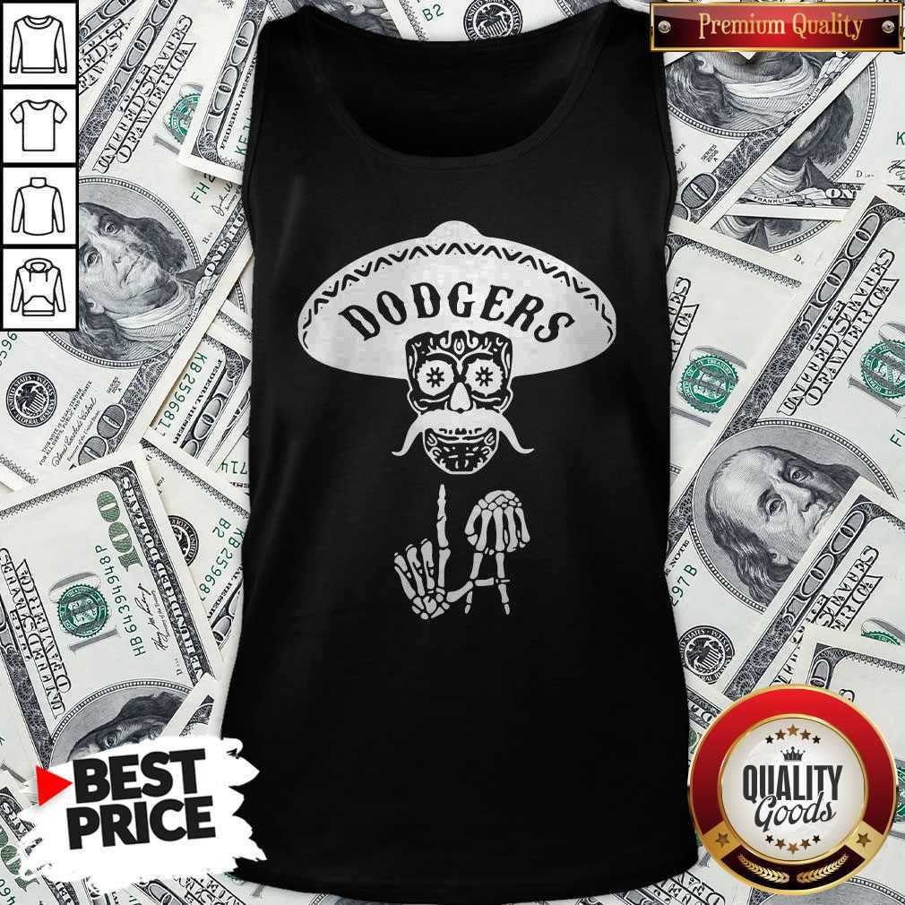 Top Skull Los Angeles Dodgers Shirt