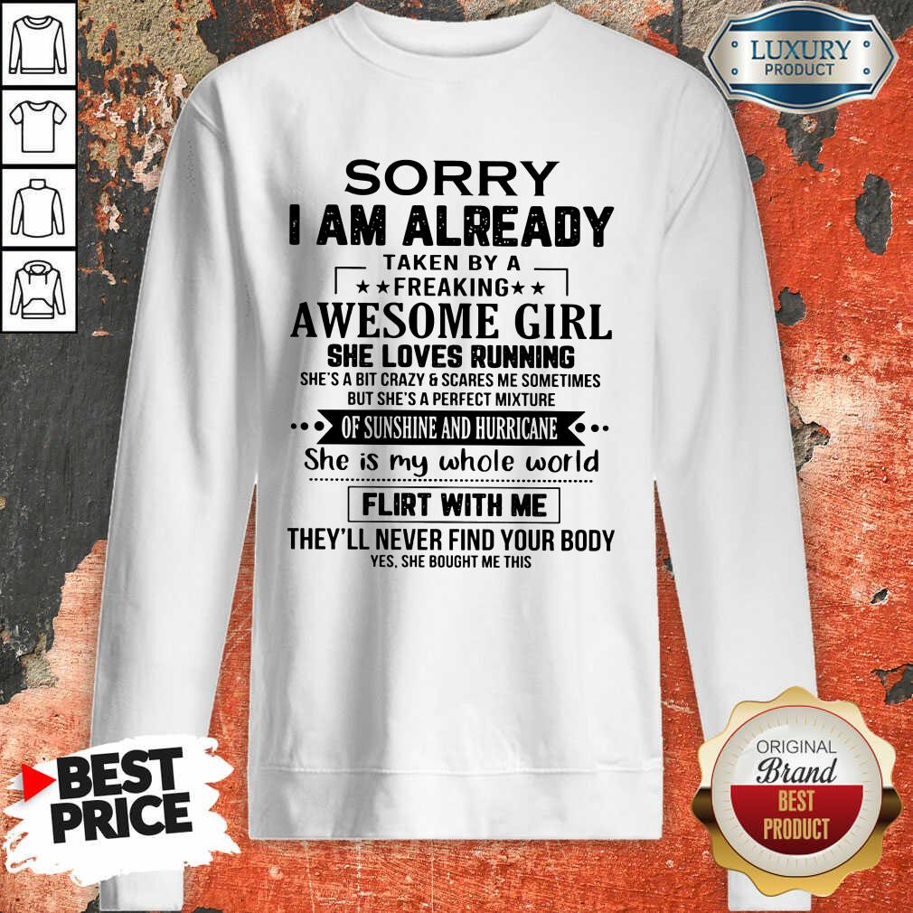 Top Sorry I'm Already Awesome Girl Shirt