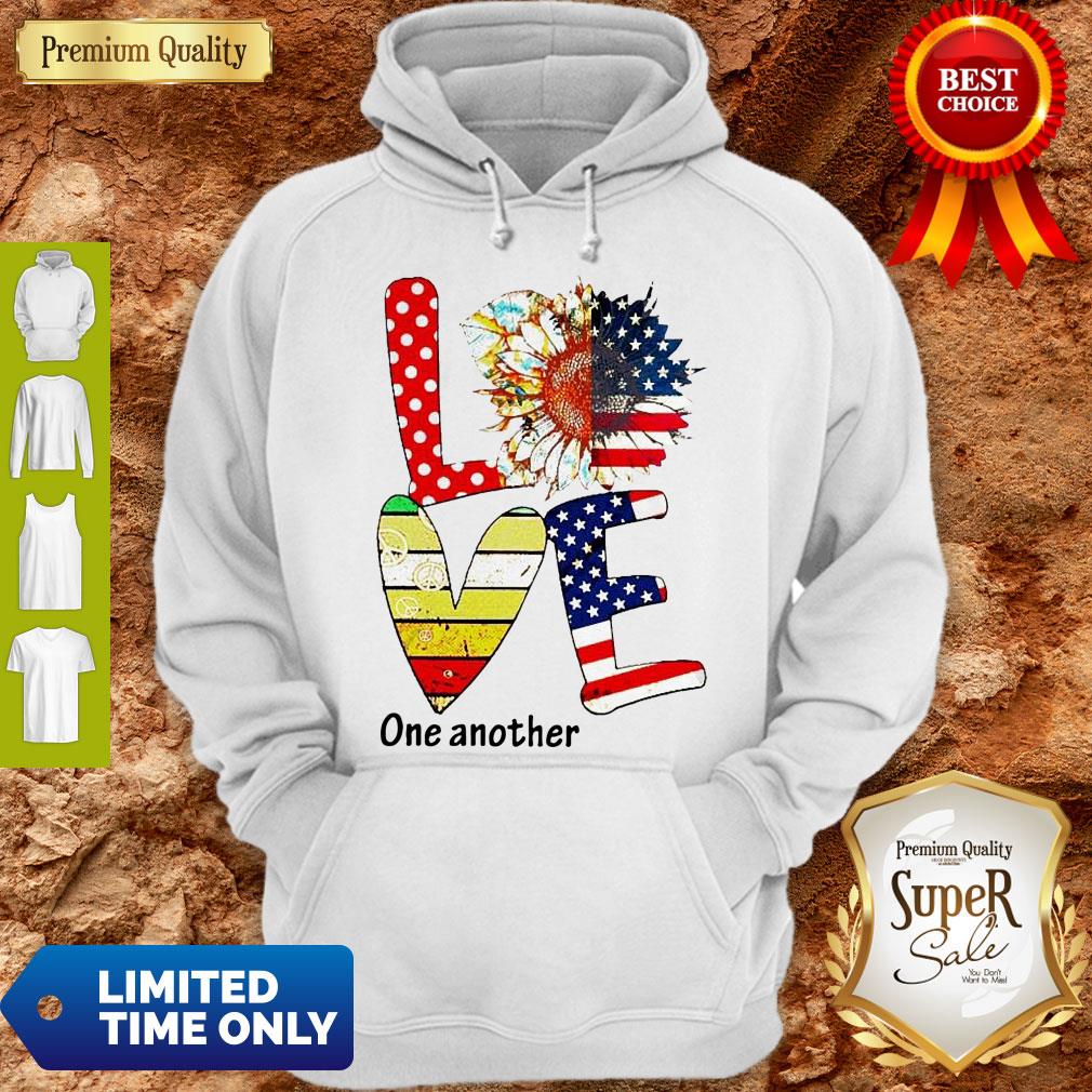 Top Sunflower American Love One Another Vintage Shirt