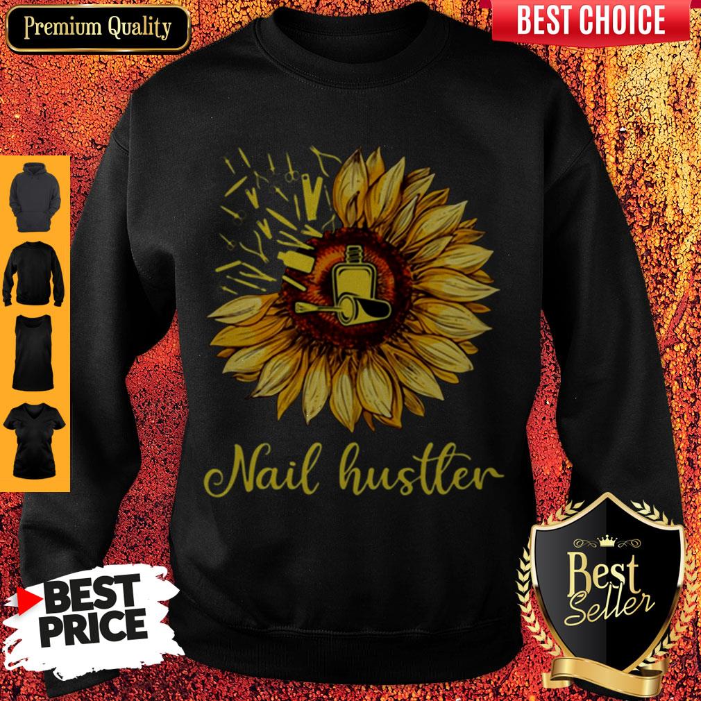 Top Sunflower Nail Hustler Shirt
